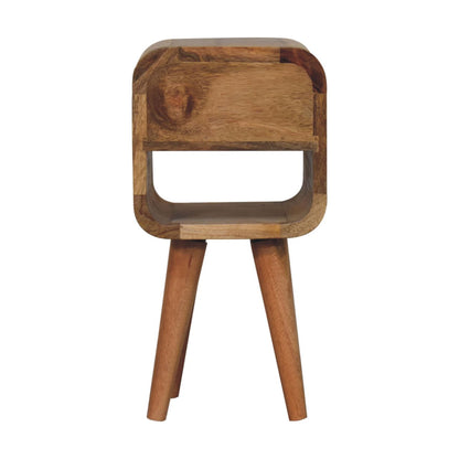 The Curve Mini Bedside in Oak