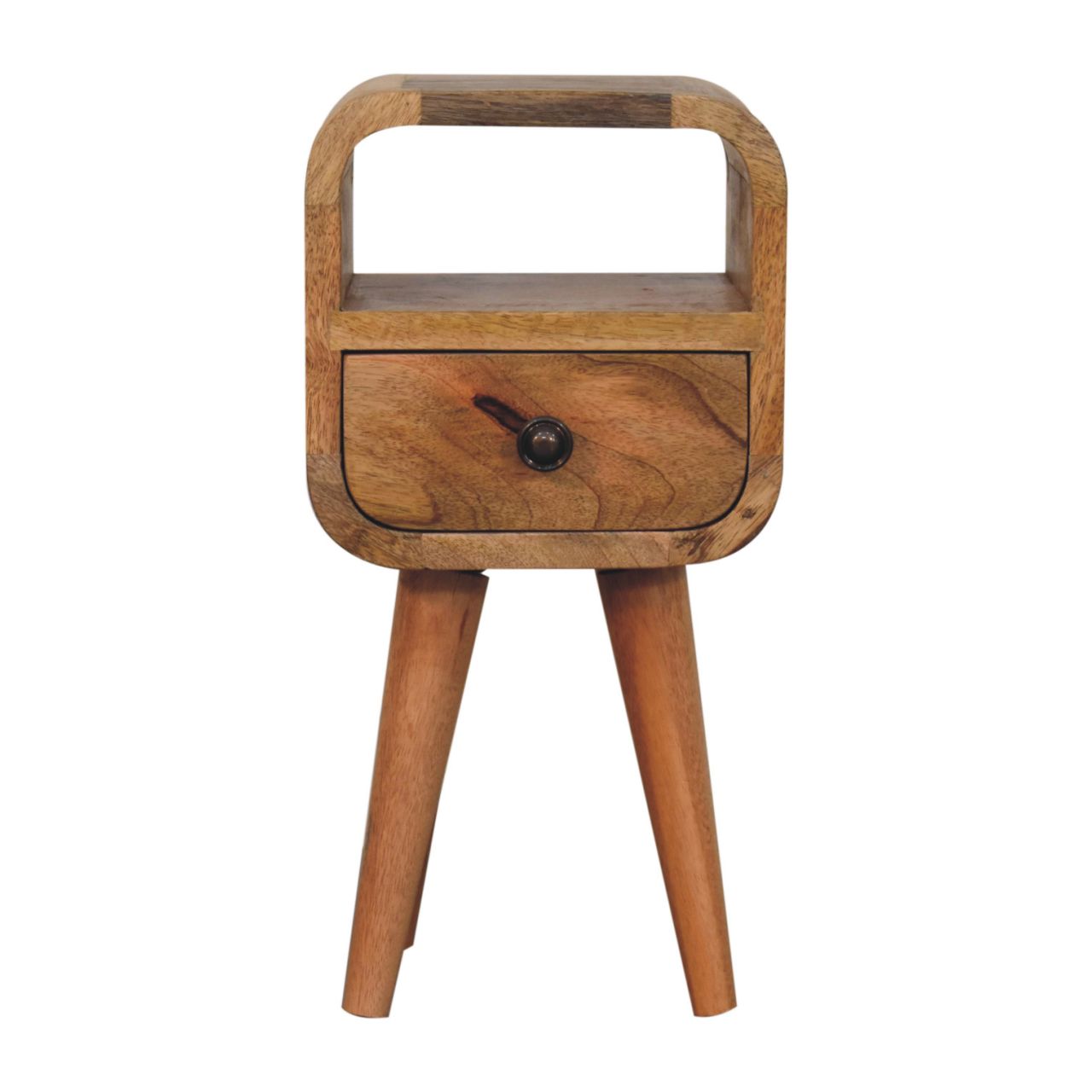 The Curve Mini Open Bedside in Oak
