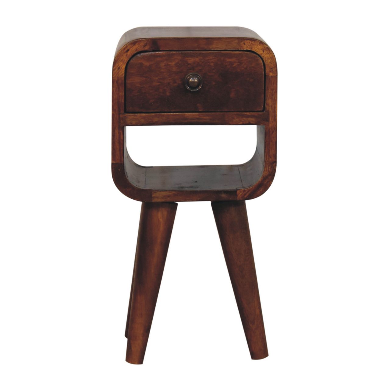 The Curve Mini Bedside in Chestnut