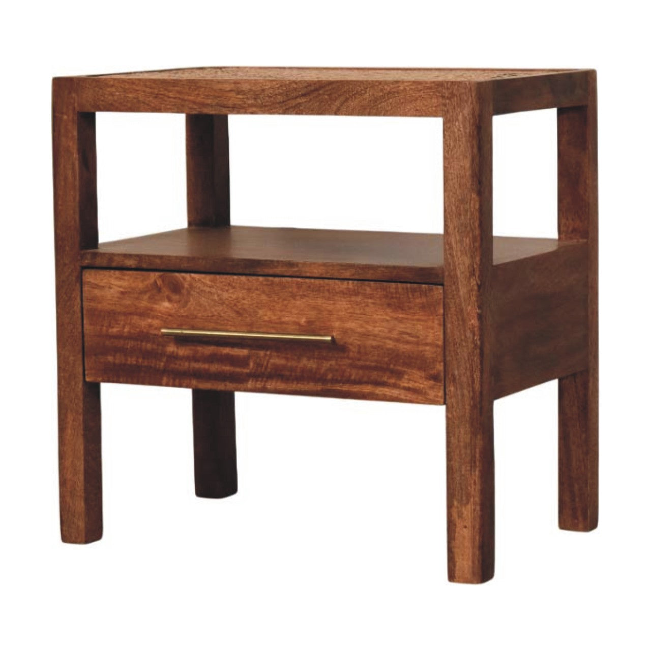 The Saffron Rattan Nightstand