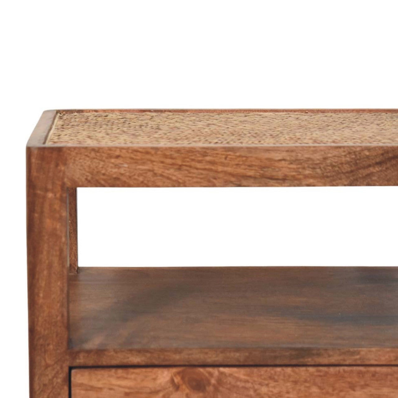 The Saffron Rattan Nightstand