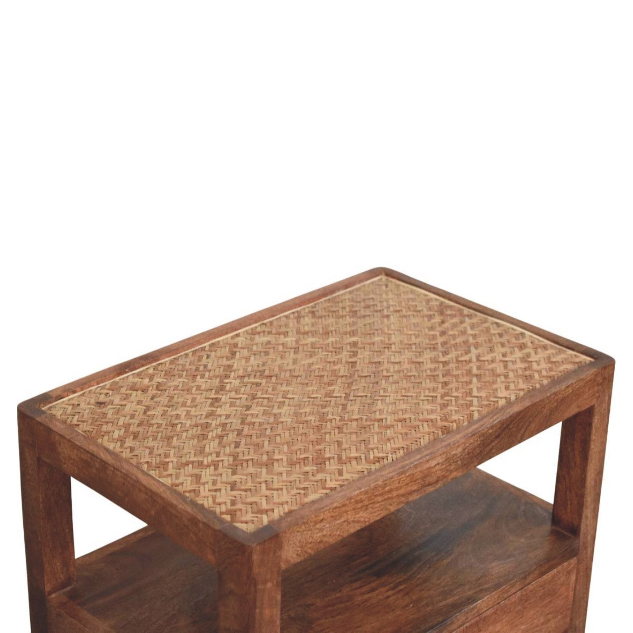The Saffron Rattan Nightstand