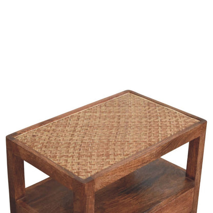 The Saffron Rattan Nightstand