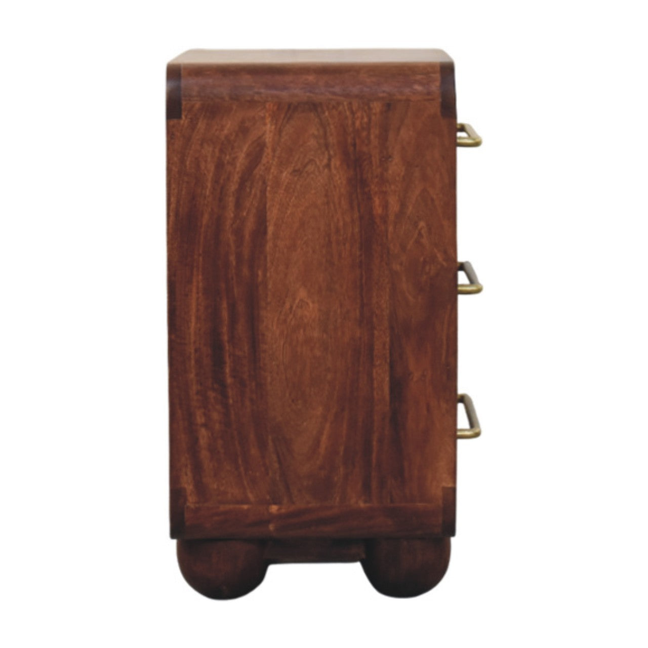 The Rounded Winewood Oak Mango Wood Drawer Chest