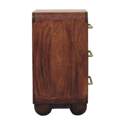 The Rounded Winewood Oak Mango Wood Drawer Chest