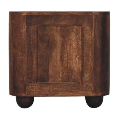 The Elowen Fluted Mango Wood Nightstand