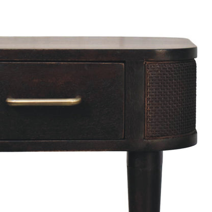 The Marlowe Rattan Mango Wood Bedside Table