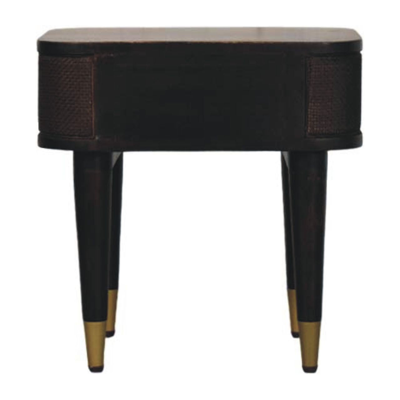 The Marlowe Rattan Mango Wood Bedside Table