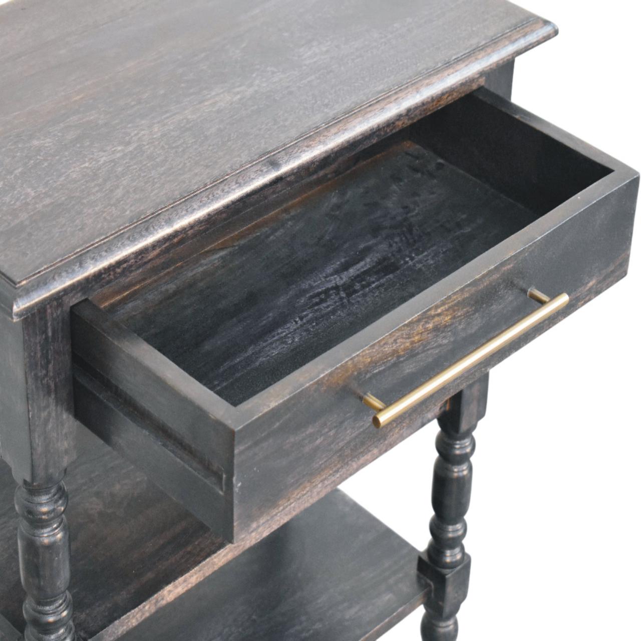 The Heritage Carbon Ash Side Table