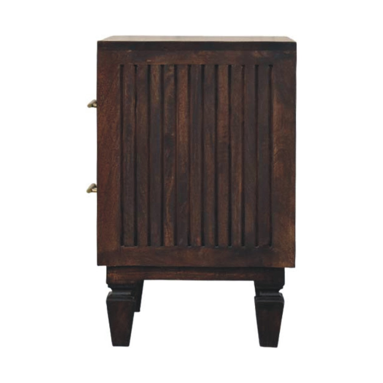 The Corvin Fluted Mango Wood Nightstand