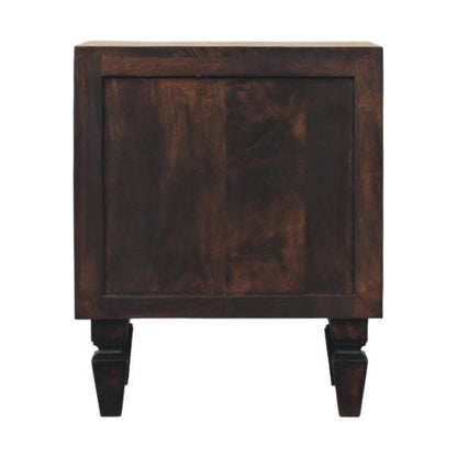 The Corvin Fluted Mango Wood Nightstand