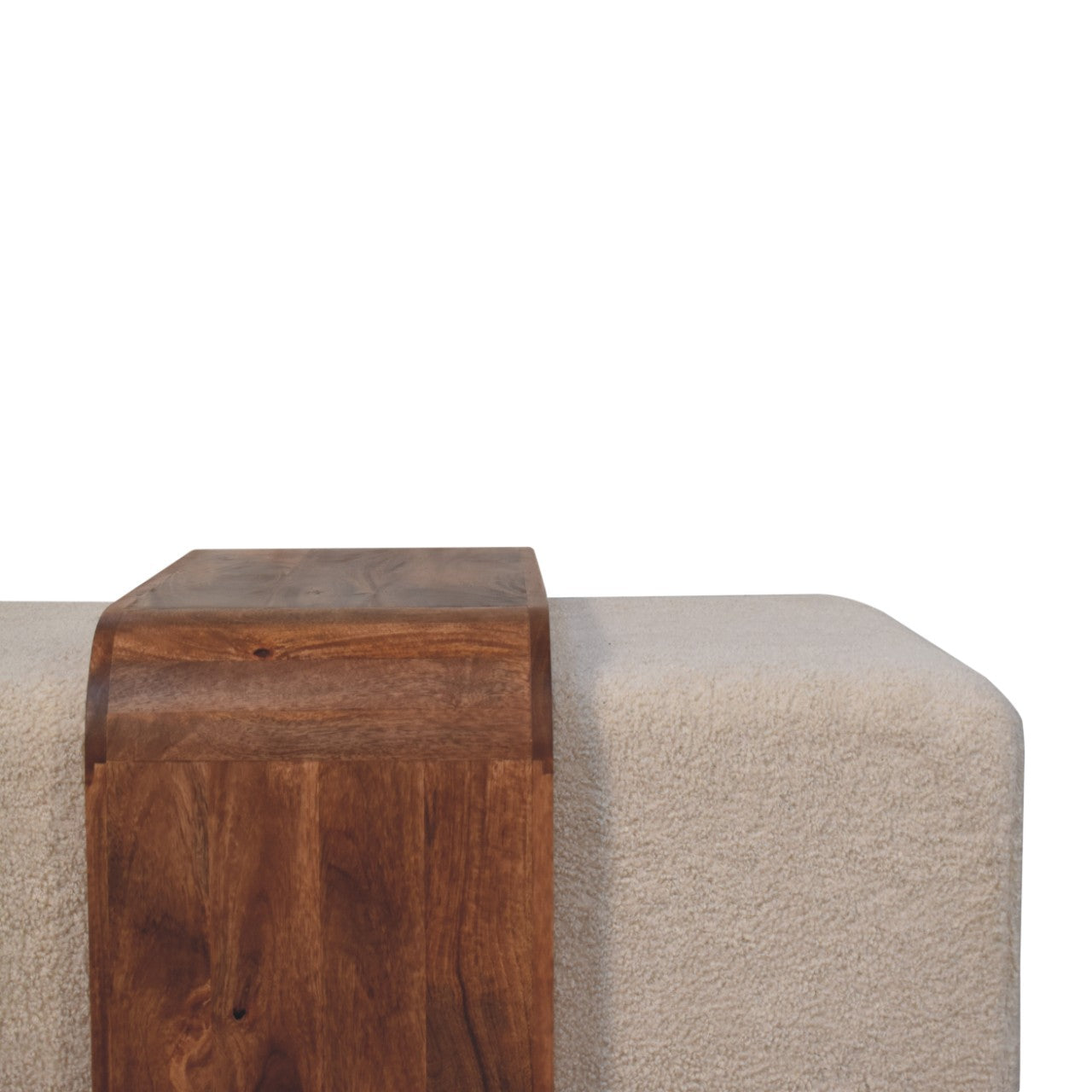 The Boucle Bench Duo with Table