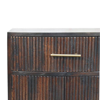 The Sorento Fluted Mango Wood Bedside Table