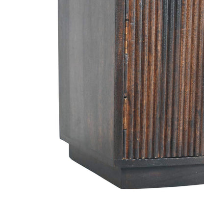 The Sorento Fluted Mango Wood Bedside Table