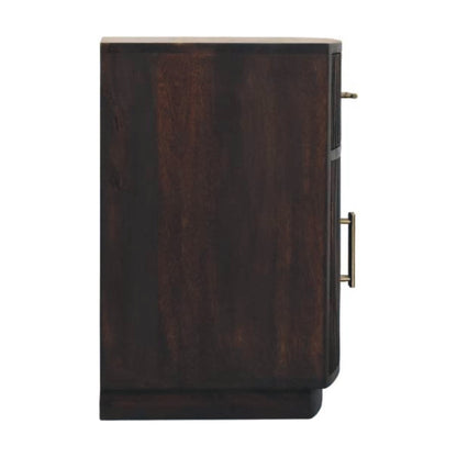 The Sorento Fluted Mango Wood Bedside Table