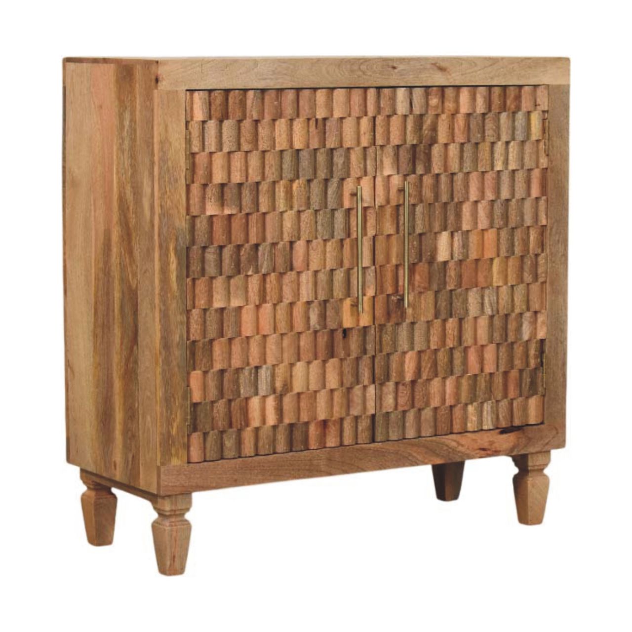 The Ravello Carved Mango Wood Block Cabinet