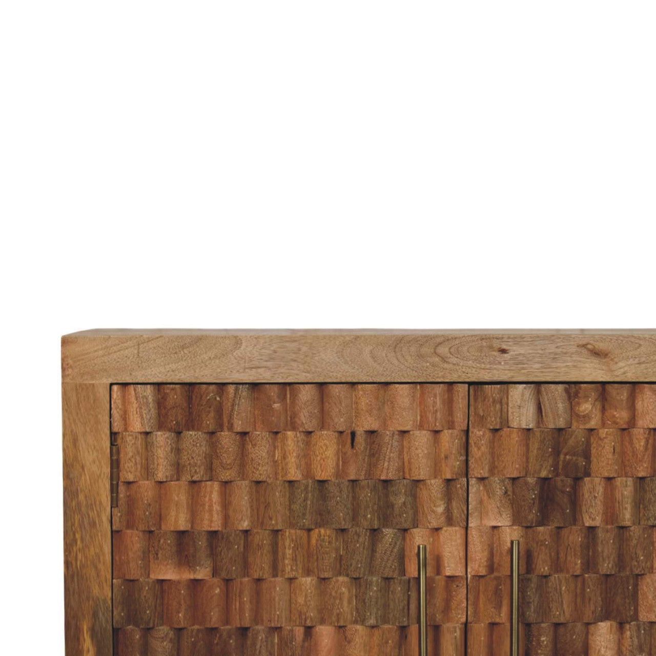 The Ravello Carved Mango Wood Block Cabinet