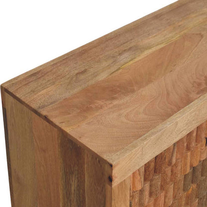 The Ravello Carved Mango Wood Block Cabinet