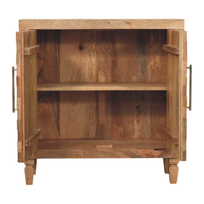 The Ravello Carved Mango Wood Block Cabinet