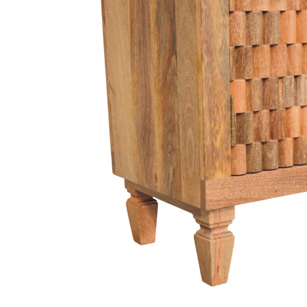The Ravello Carved Mango Wood Block Cabinet