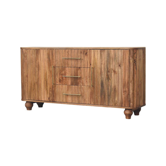 The Golden Teak Fluted Sideboard
