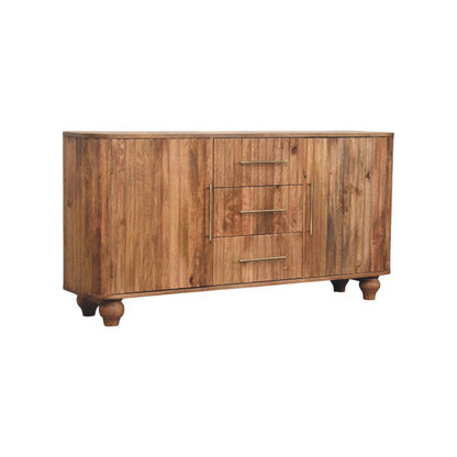 The Golden Teak Fluted Sideboard