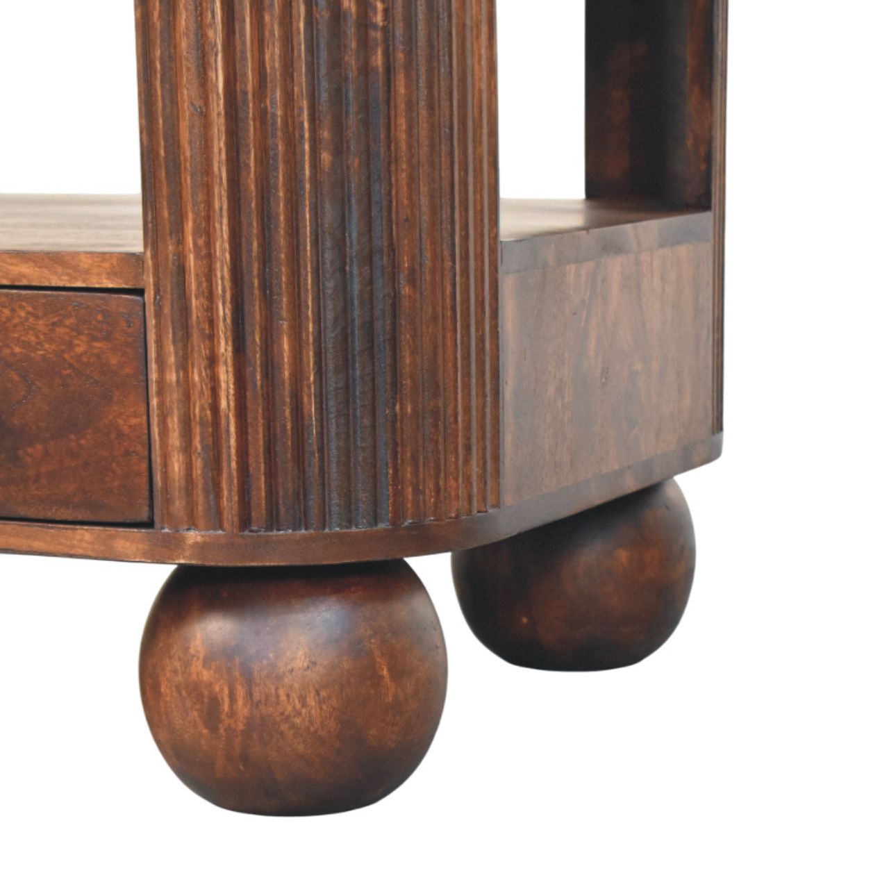 The Caspian Fluted Mango Wood Coffee Table