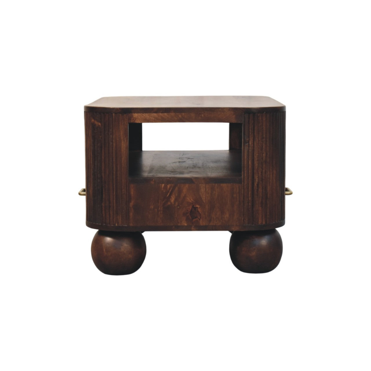 The Caspian Fluted Mango Wood Coffee Table