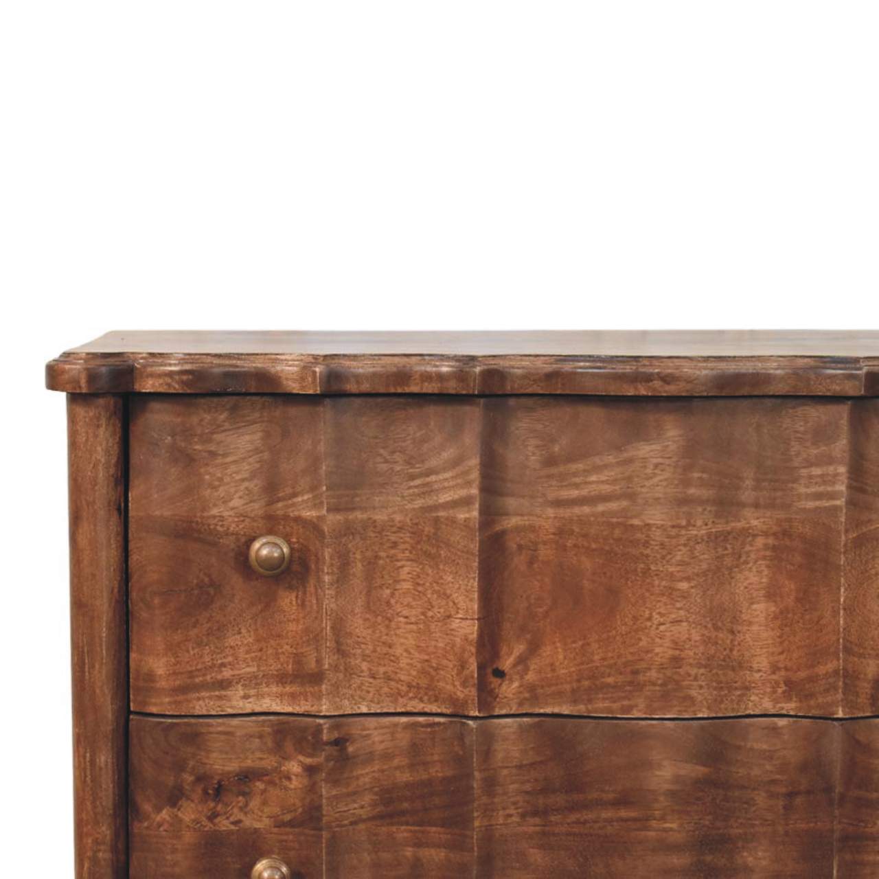 The Aurelio Panelled Mango Wood Drawer Chest