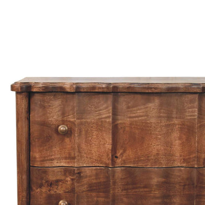 The Aurelio Panelled Mango Wood Drawer Chest