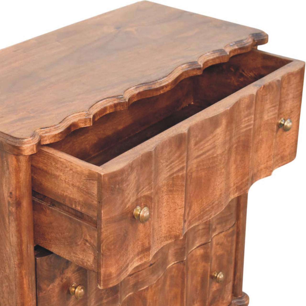 The Aurelio Panelled Mango Wood Drawer Chest
