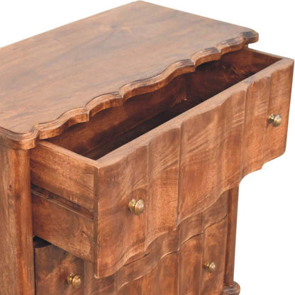 The Aurelio Panelled Mango Wood Drawer Chest