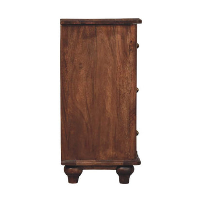 The Aurelio Panelled Mango Wood Drawer Chest