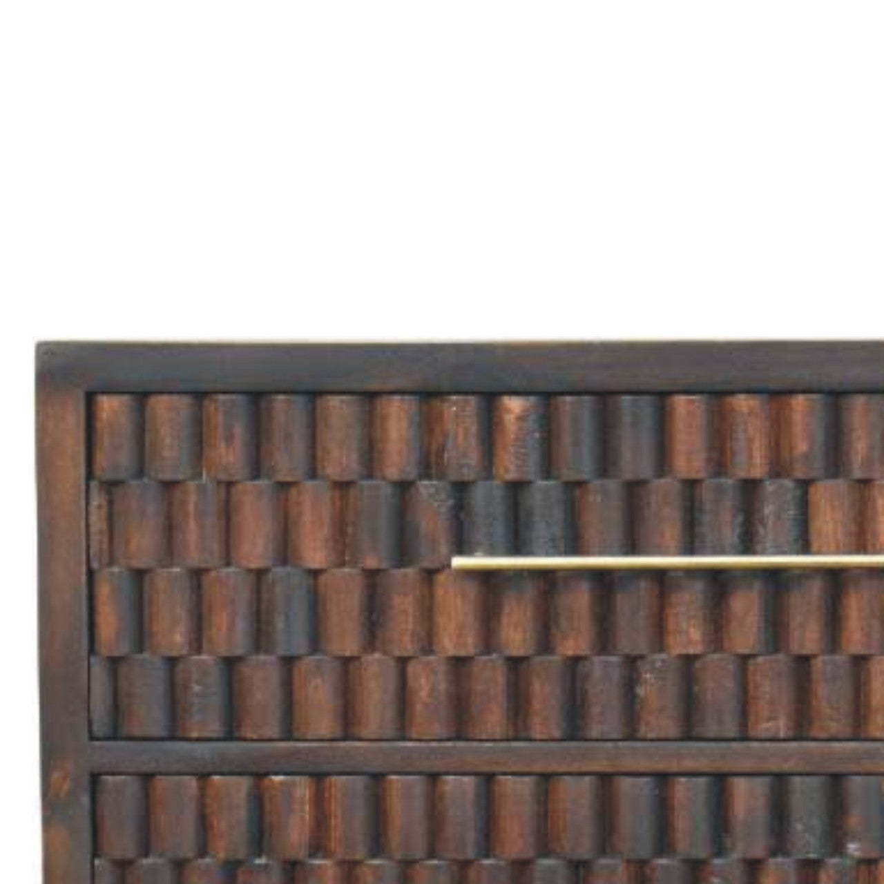 The Arvani Carved Wood Drawer Chest