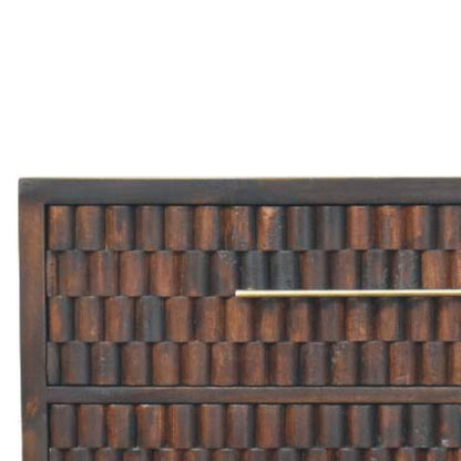 The Arvani Carved Wood Drawer Chest