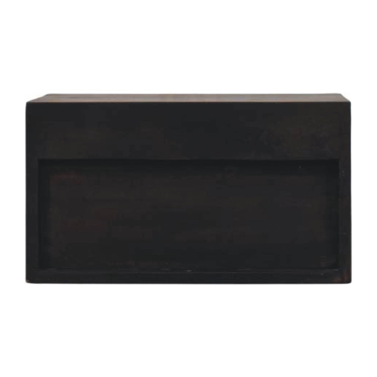 The Liora Carved Open-Slot Mango Wood Bedside Table
