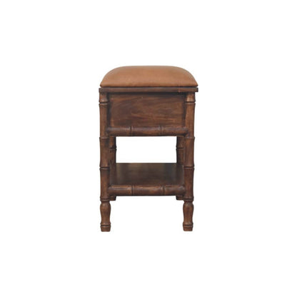 The Bamboo Carved Storage Bench