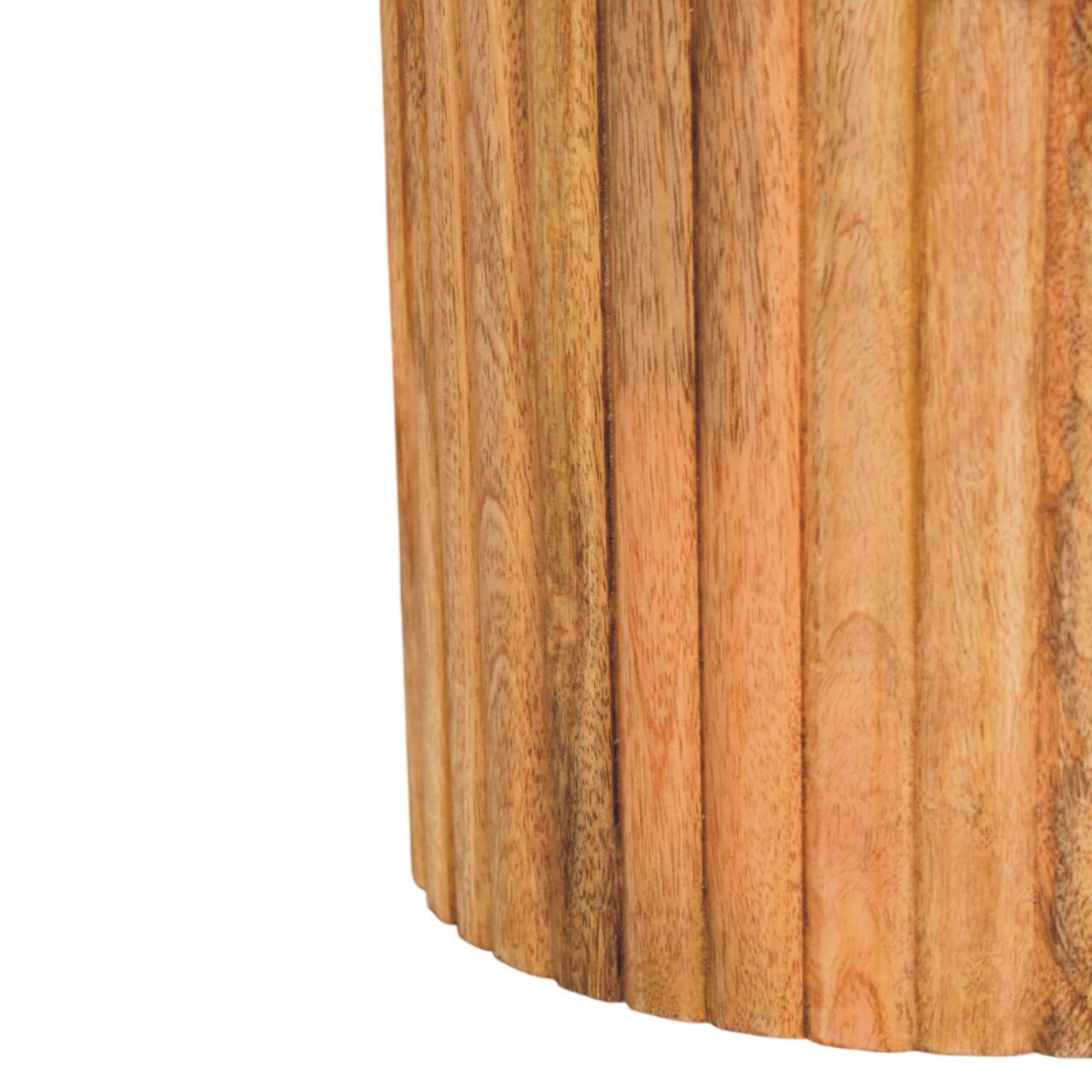 The Marble Top Fluted Side Table