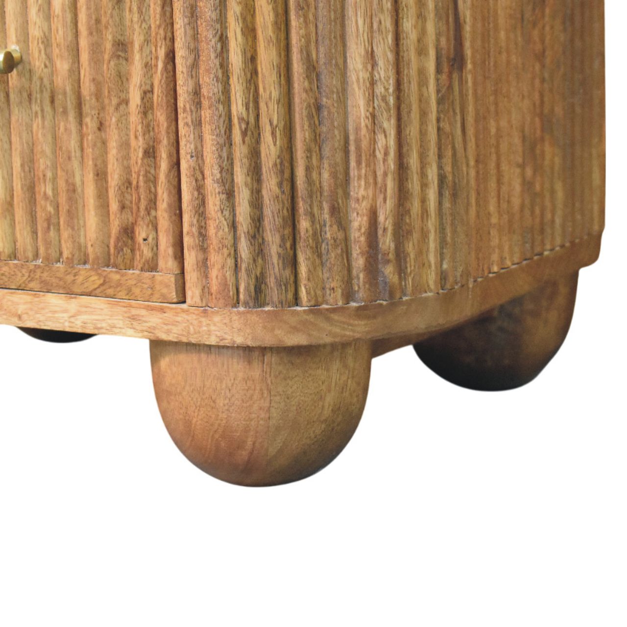 The Marble Top Fluted Bedside