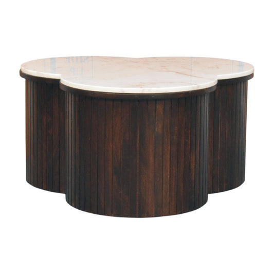 The Marble Top Clover Coffee Table
