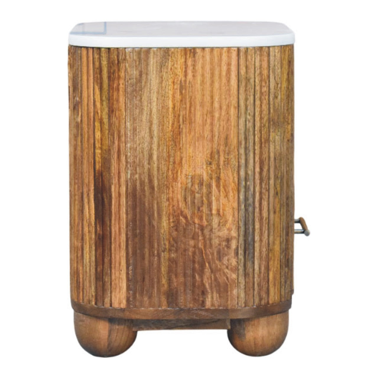 The Marble Top Fluted Bedside