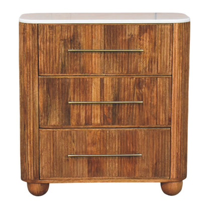 The Marble Top Fluted Chest