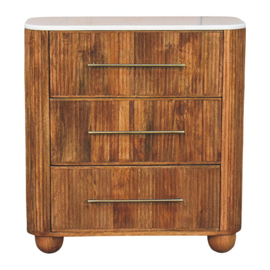 The Marble Top Fluted Chest