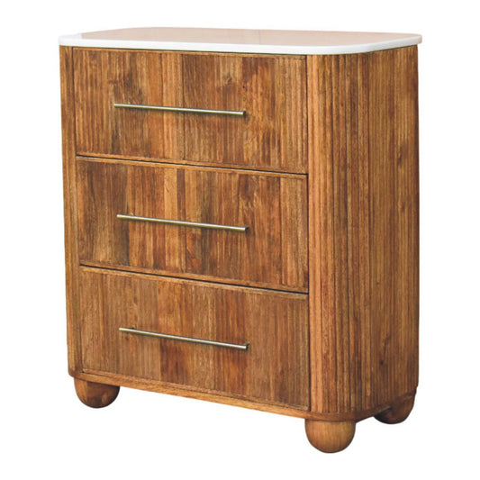 The Marble Top Fluted Chest