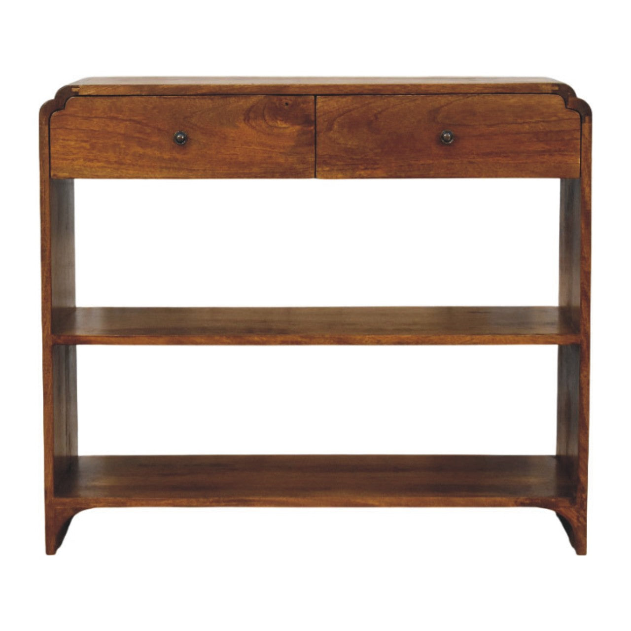 The Two-Drawer Tiered Console
