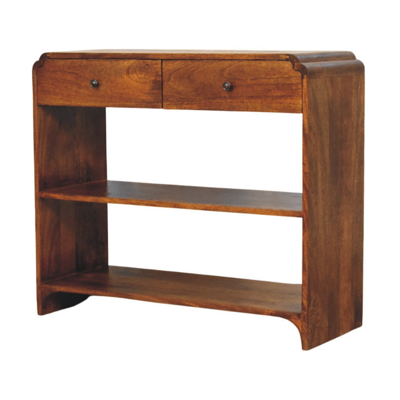 The Two-Drawer Tiered Console