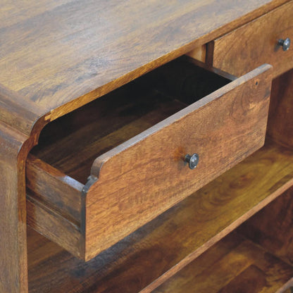 The Two-Drawer Tiered Console