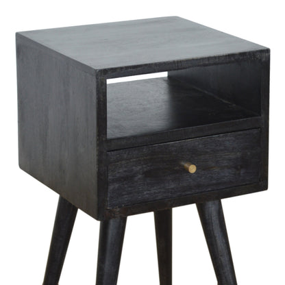 Ash Black Mini Bedside Table