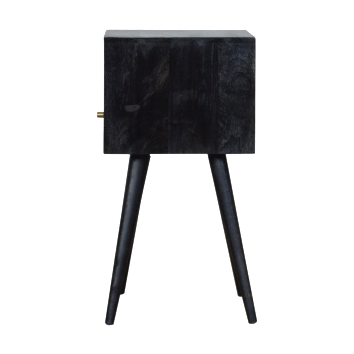 Ash Black Mini Bedside Table dimensions and scale reference