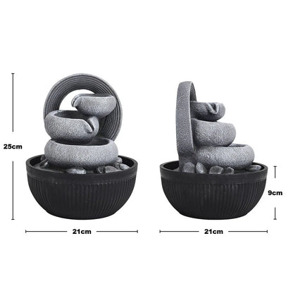 Tabletop Garden Fountain with LED Light